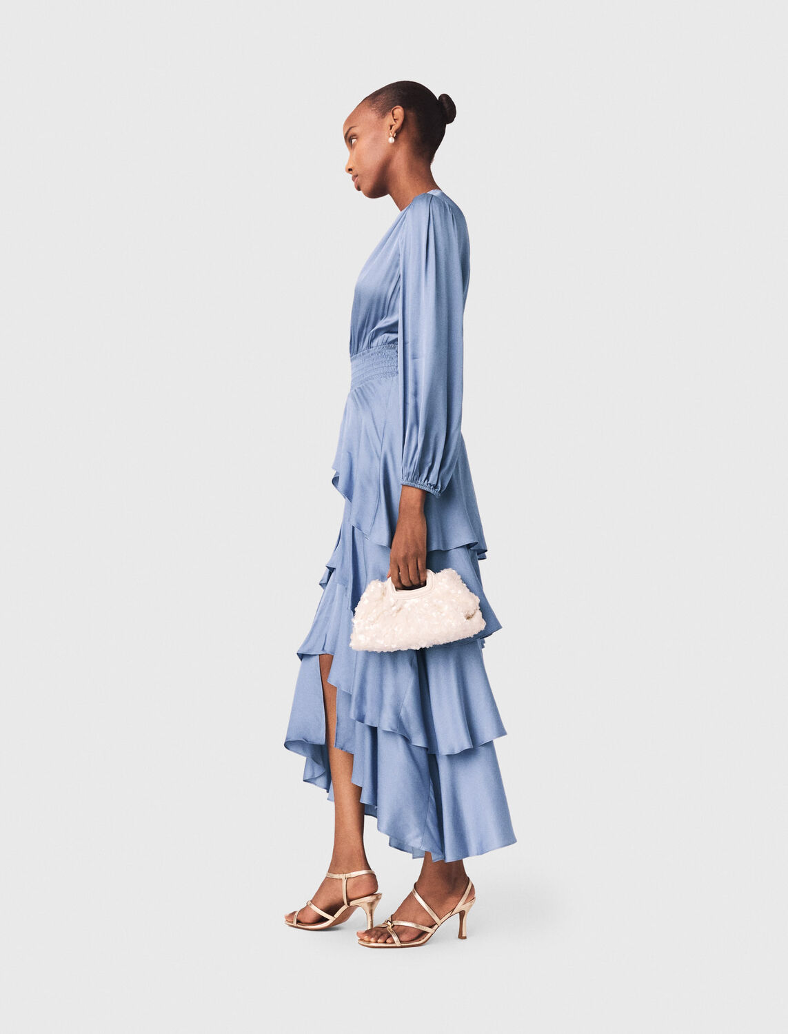 Ruffled maxi dress - Dresses - MAJE