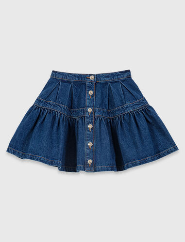 Short denim skirt : Skirts & Shorts color Blue