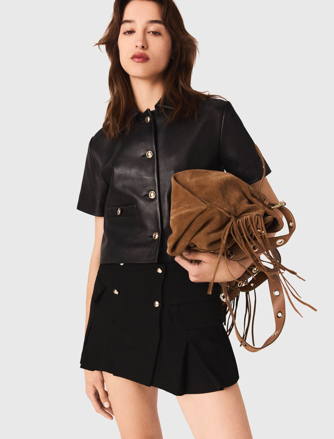 maje : Skirts & Shorts 顏色 黑色/BLACK