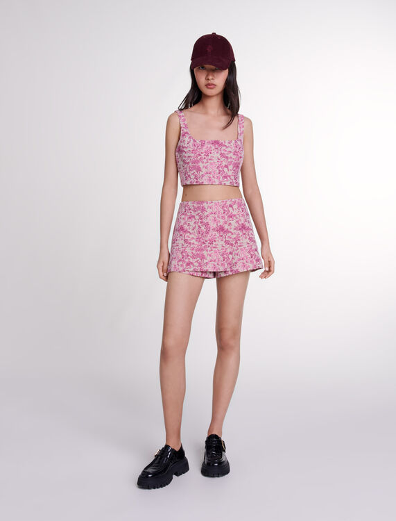Layered shorts : Skirts & Shorts color Pink jungle canvas