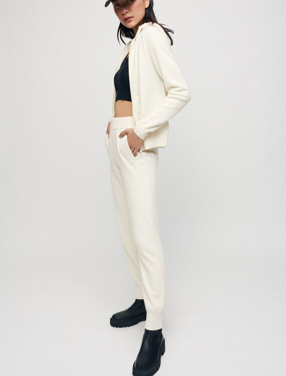 Cashmere tracksuit trousers - Trousers & Jeans - MAJE