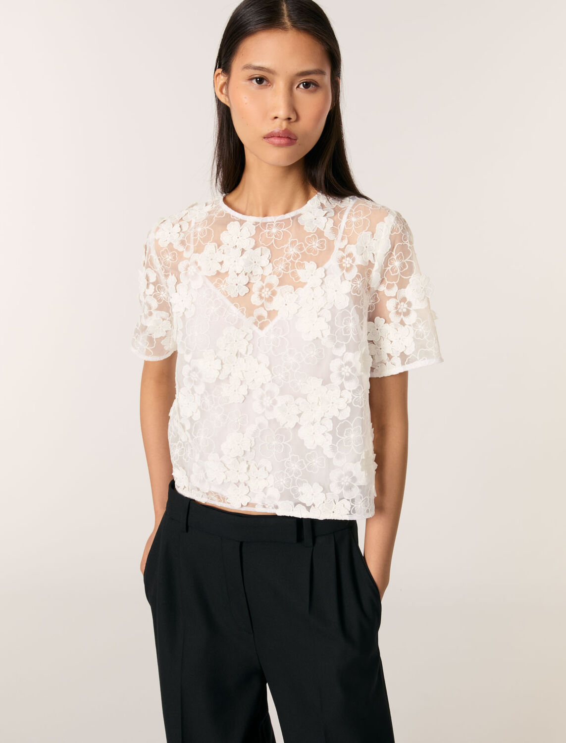 Maje : Tops 顏色 白色/WHITE