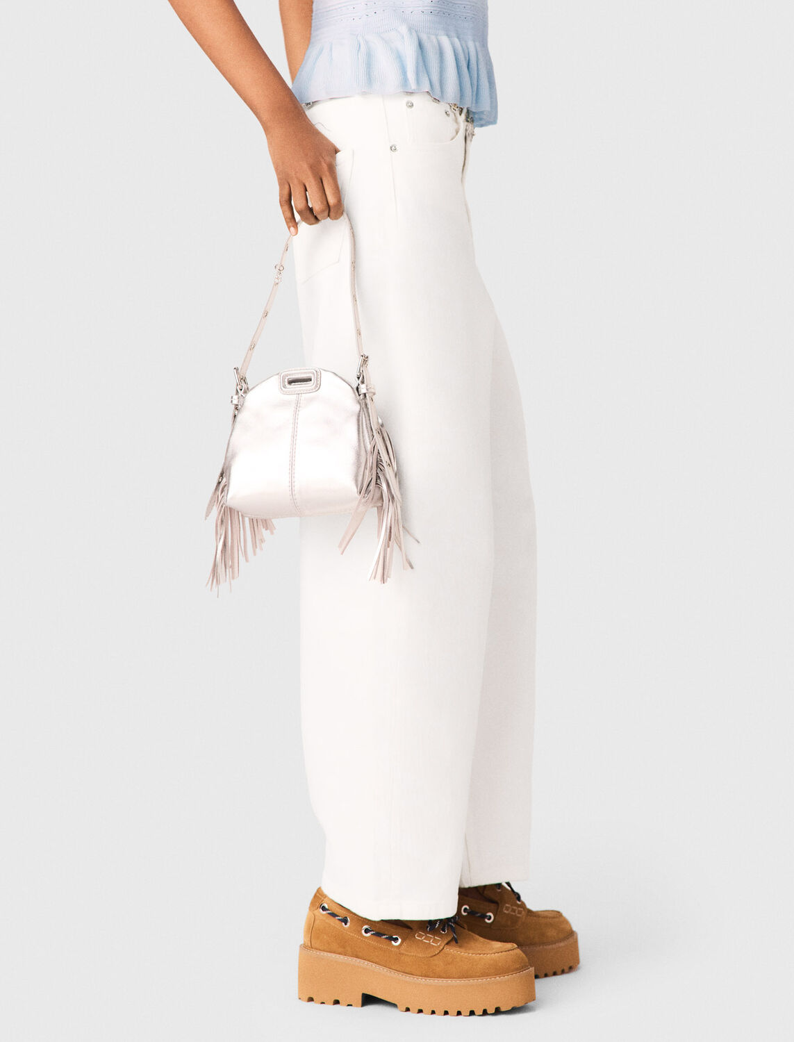 Ruffled knit top - Tops - MAJE