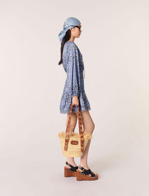 Short patterned floaty dress - Dresses - MAJE