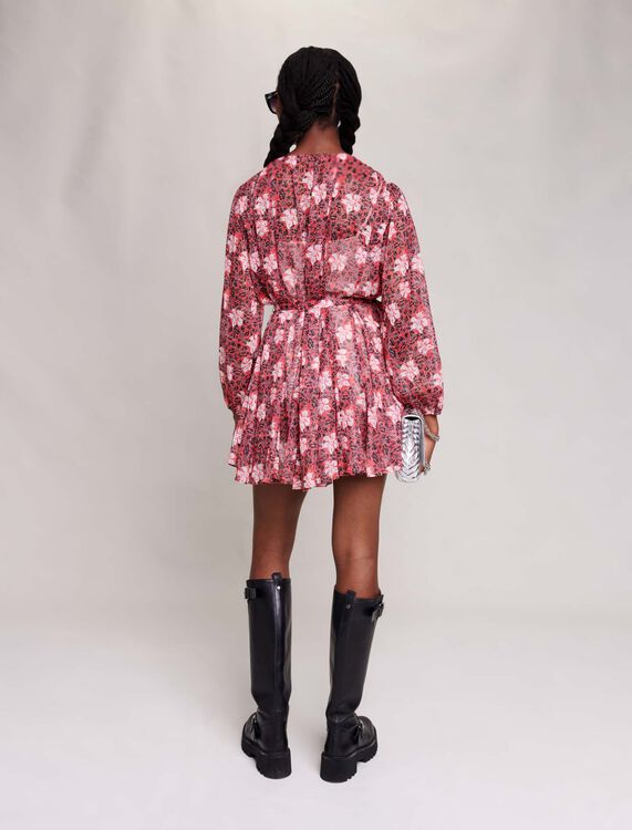 Short floral dress - Dresses - MAJE