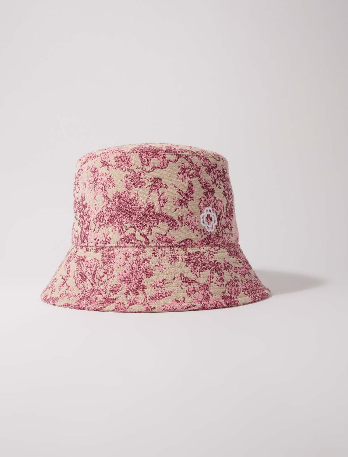 Patterned cotton bucket hat - Qixi Collection - MAJE