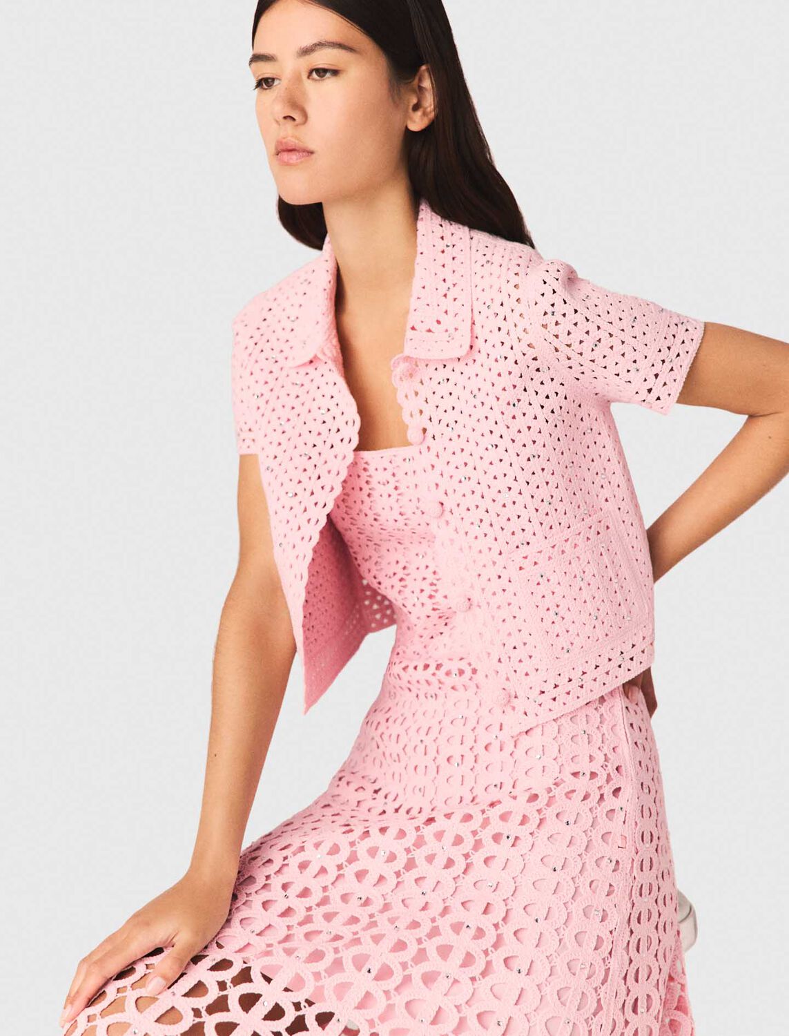 maje : Sweaters & Cardigans 顏色 粉色/PINK