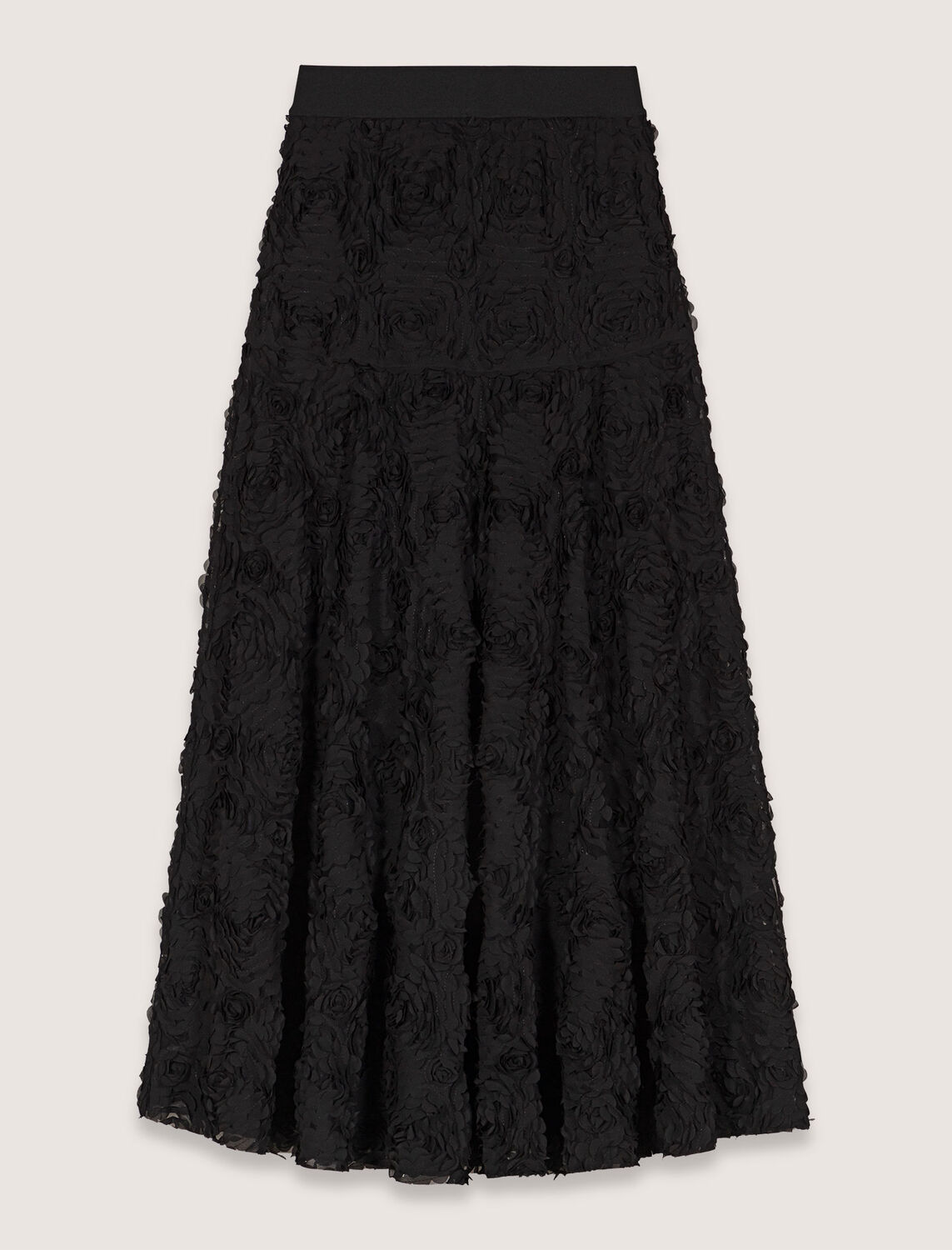 Long embroidered skirt : Skirts & Shorts color Black