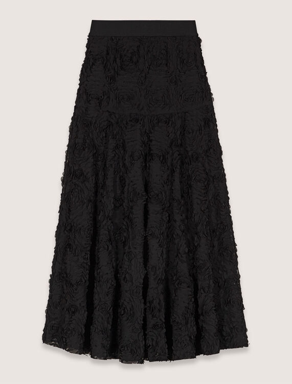 Long embroidered skirt - Skirts & Shorts - MAJE
