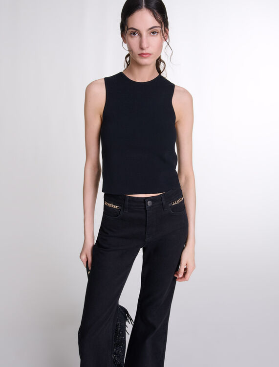 Knit crop top - Fall-Winter Collection - MAJE