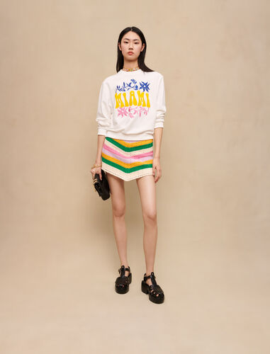 Miami sweatshirt : Tops color White