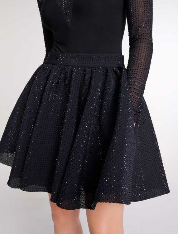Short full rhinestone skirt - Fall-Winter Collection - MAJE