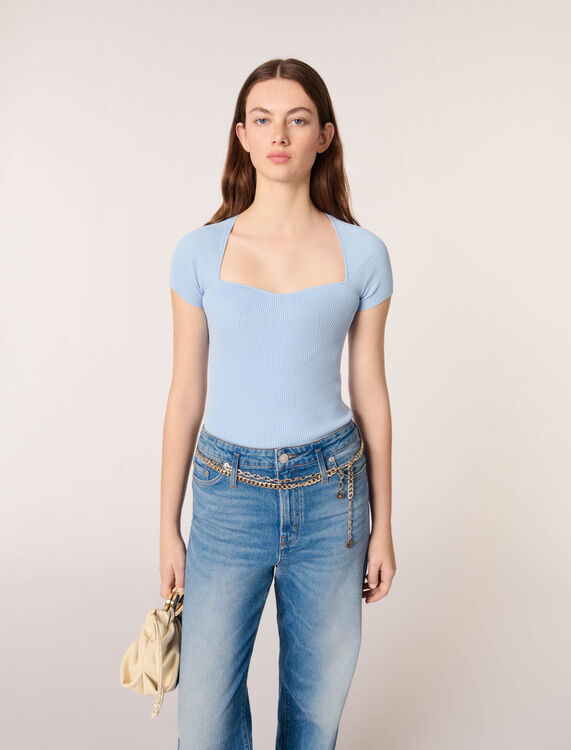Rib knit top - Sweaters & Cardigans - MAJE