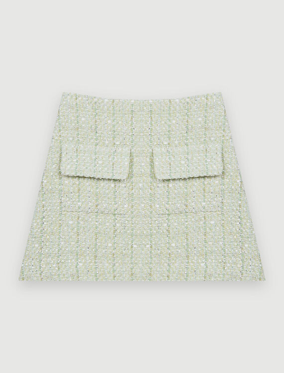 Shiny tweed skirt - Skirts & Shorts - MAJE