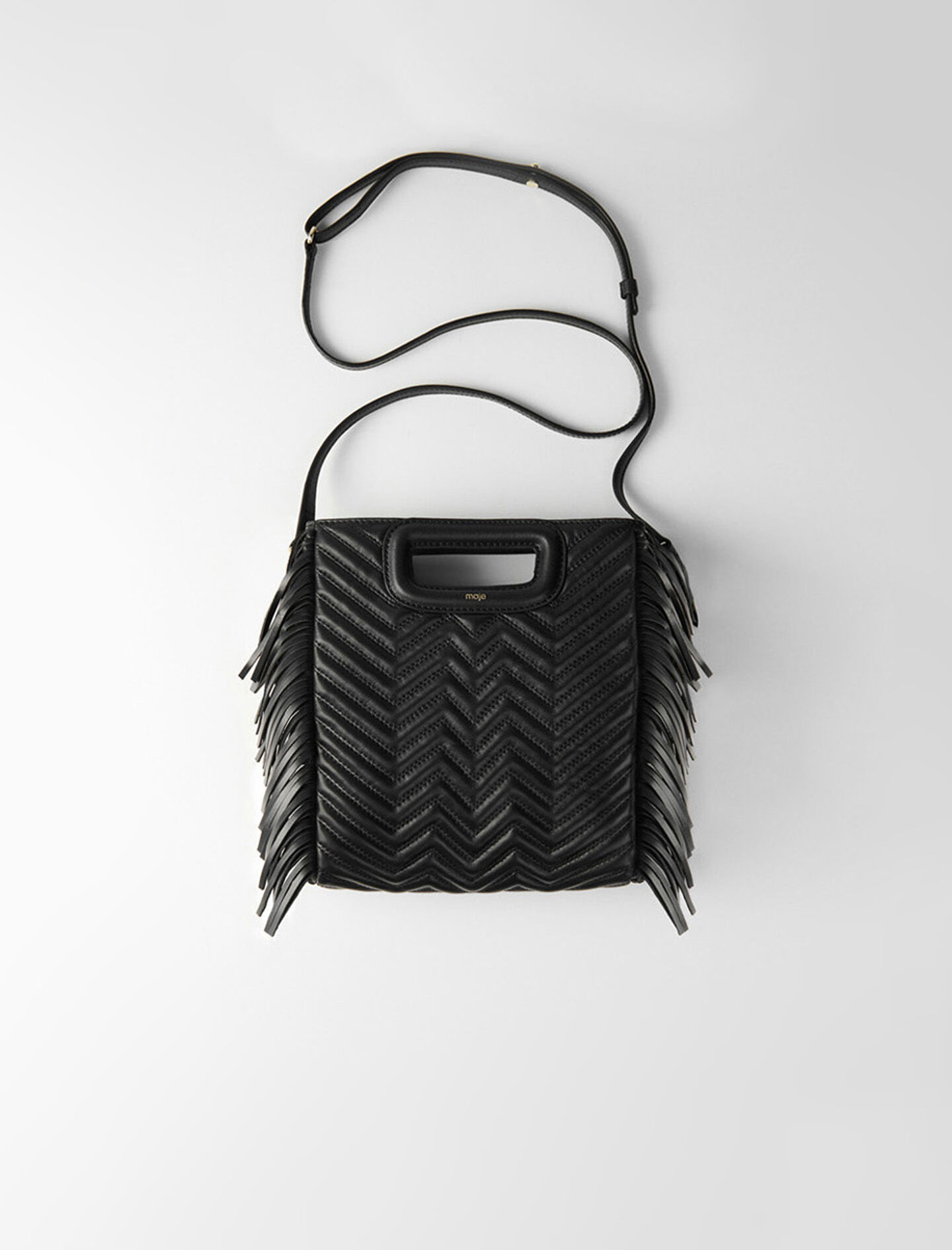 119MPADDED Quilted leather M bag Small leather goods Maje