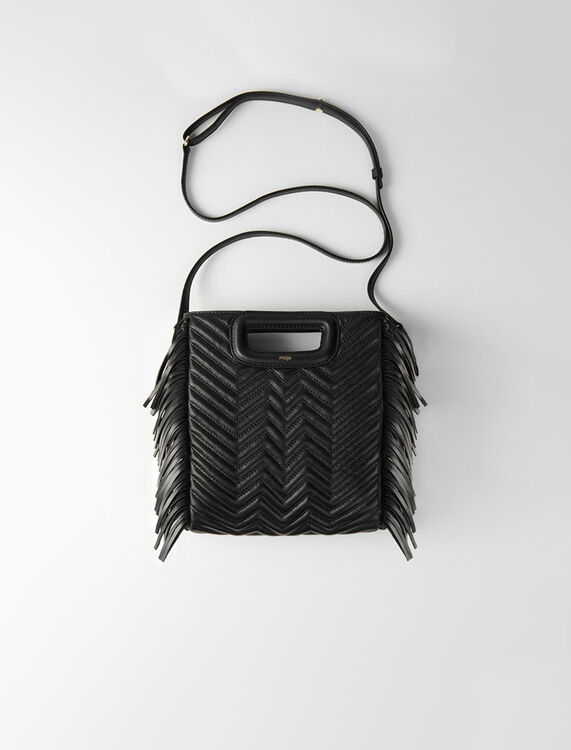 Quilted leather M bag -  - MAJE