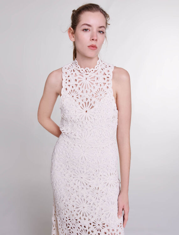 Beaded crochet maxi dress - Spring-Summer Collection - MAJE