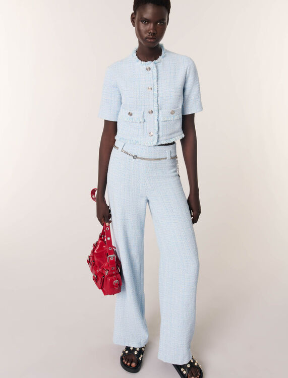 Short tweed jacket - Blazers & Jackets - MAJE