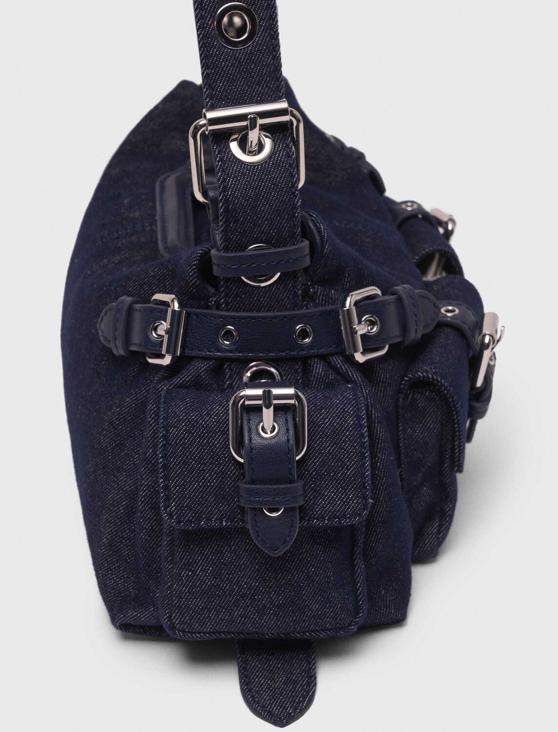Miss M pockets denim bag : M Bag color Navy