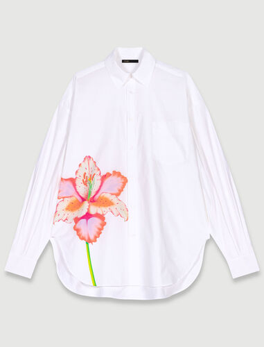 Patterned shirt : High Summer x Jiayi Li color White