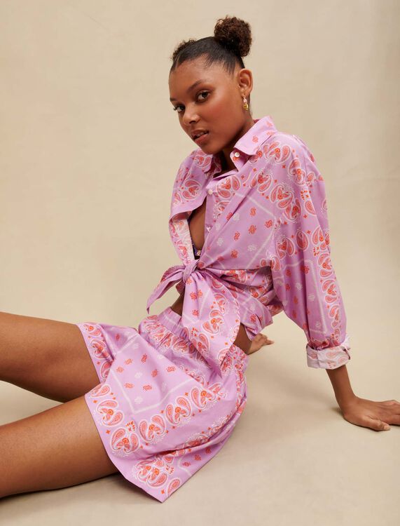 Paisley print shorts - Skirts & Shorts - MAJE