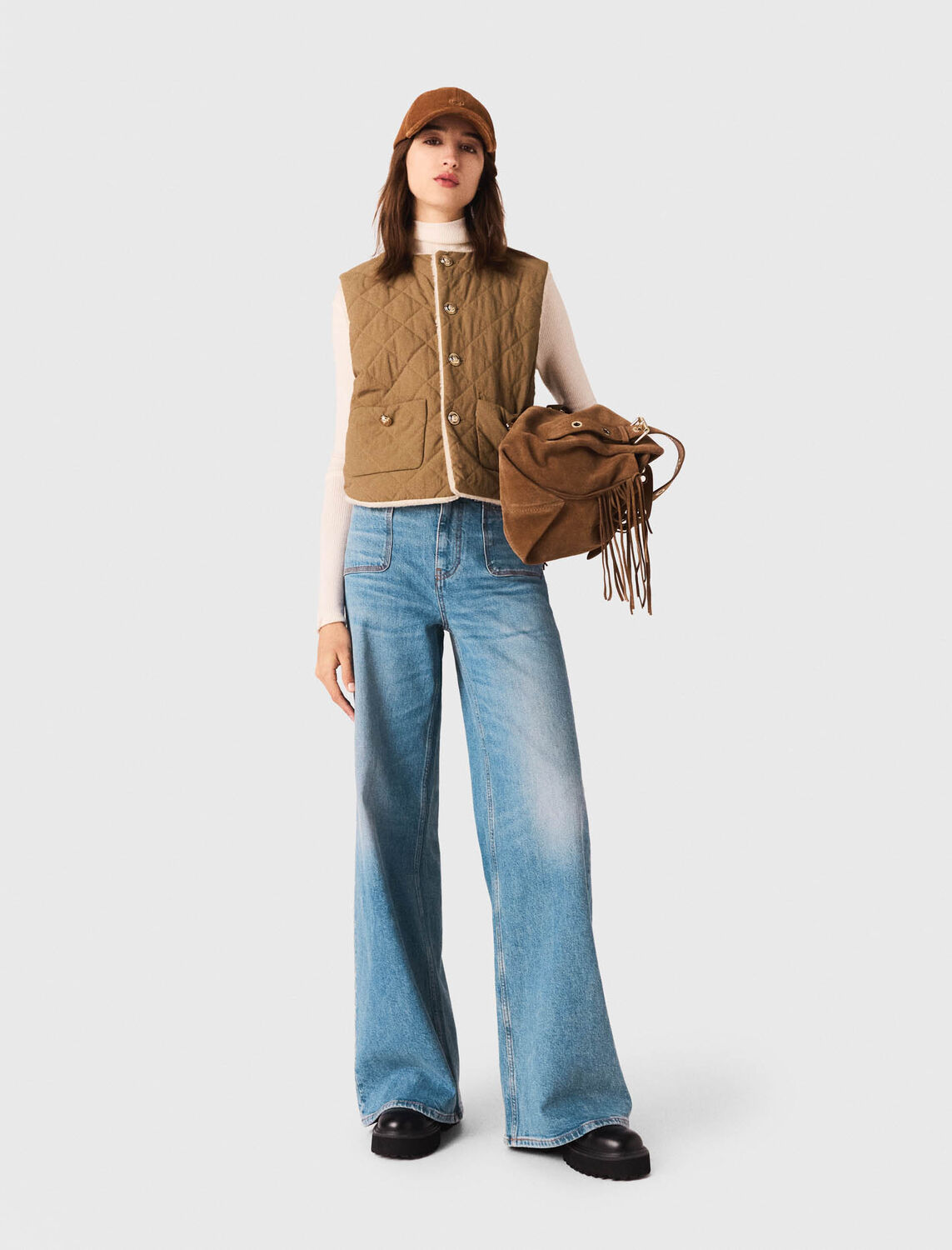 Short sleeveless puffer jacket - Coats - MAJE