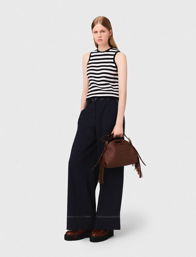maje : Trousers & Jeans 顏色 深蓝色/NAVY