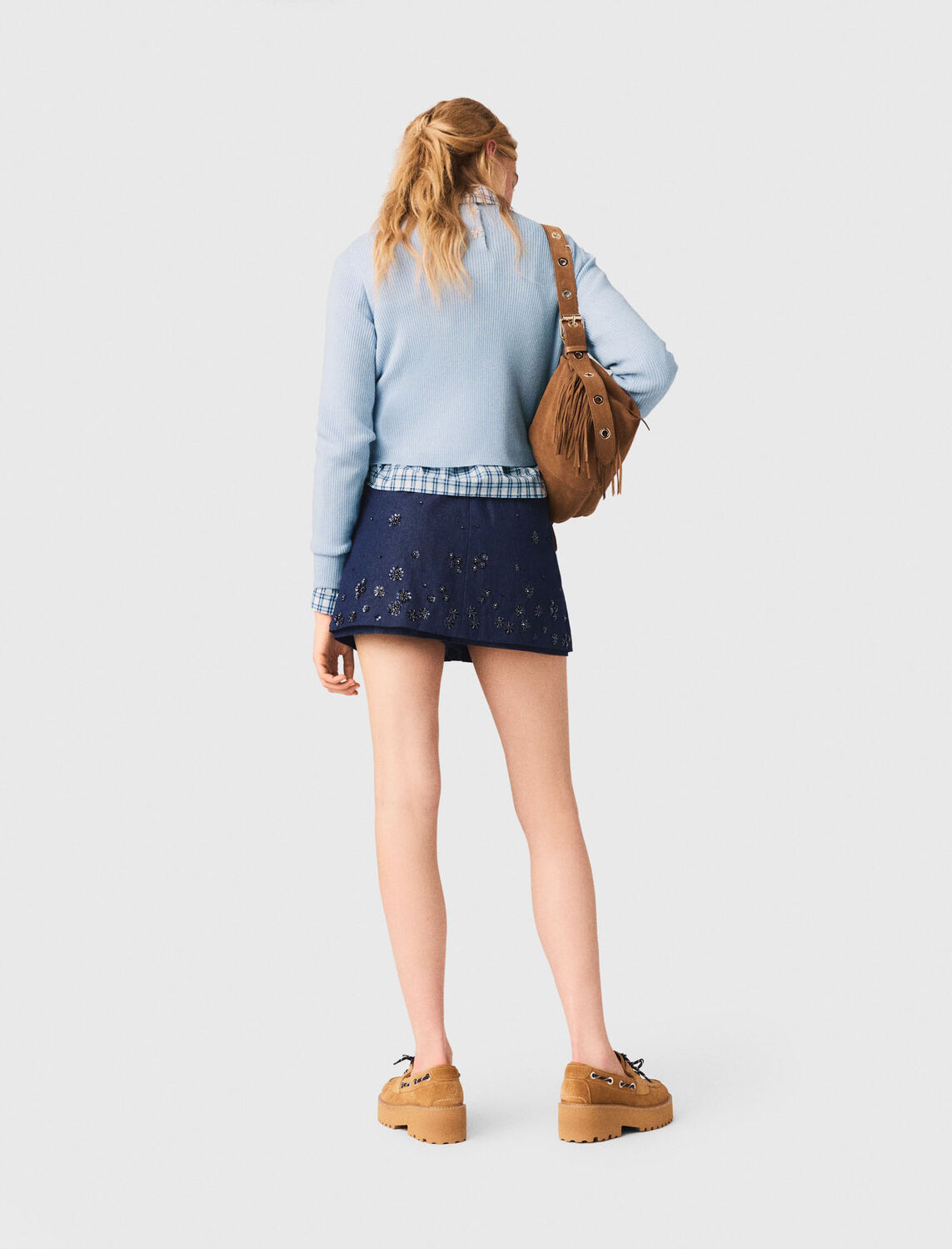 Jumper with jewelled buttons - Sweaters & Cardigans - MAJE