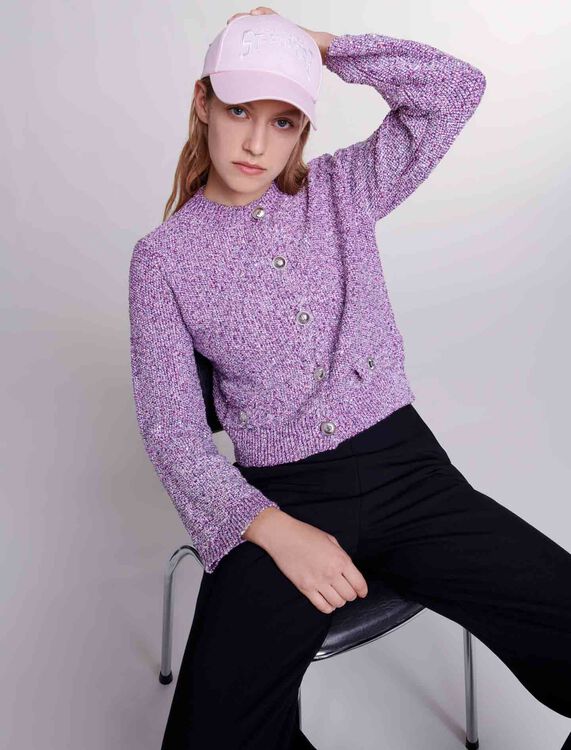 Sequin knit cardigan - Sweaters & Cardigans - MAJE