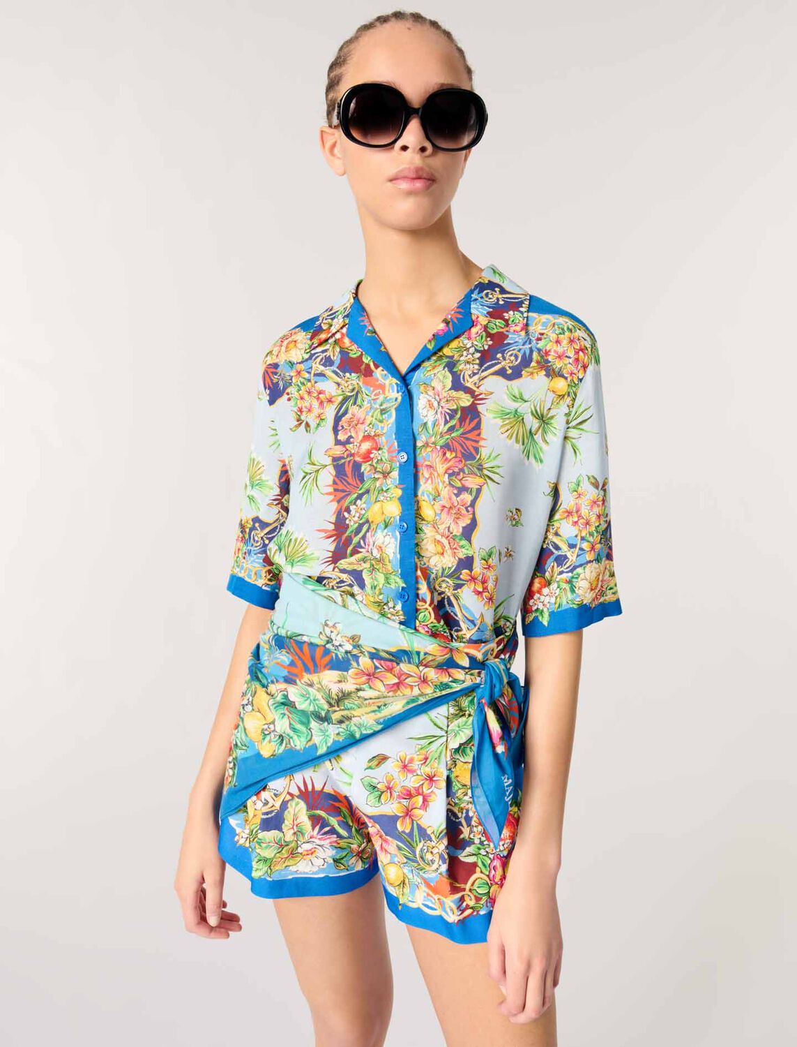 Patterned shorts : Skirts & Shorts color Multicolor floral print
