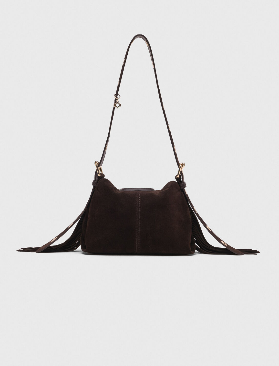 Suede leather Miss M Mini bag -  - MAJE