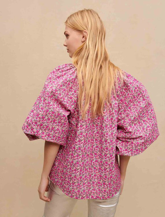 Floral printed blouse -  - MAJE