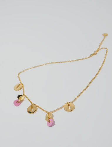 Pendant chain necklace : View All color Gold