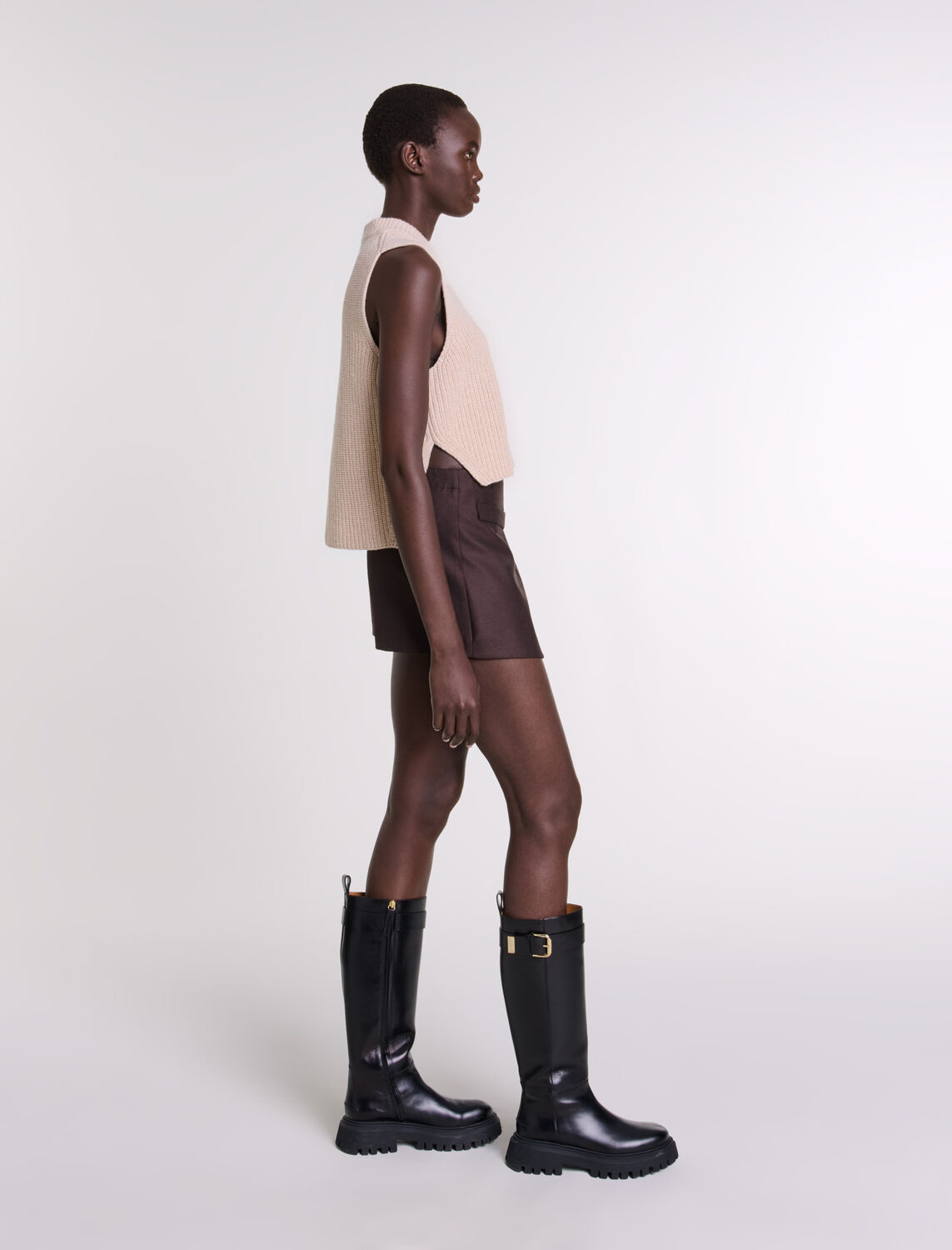 Sleeveless wool jumper - Fall-Winter Collection - MAJE