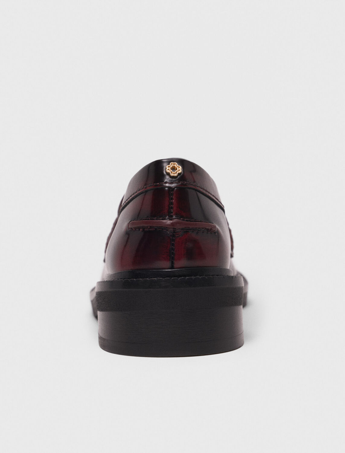 Leather loafers : Sling-Back & Sandals color Burgundy