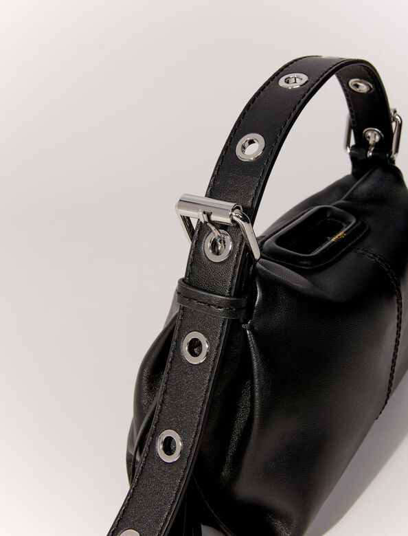 Smooth leather mini Miss M bag : M Bag color Black