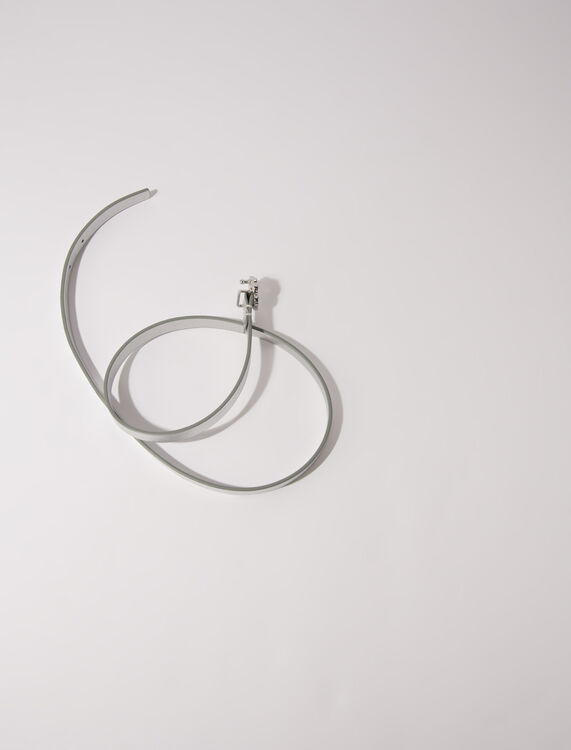 Slim belt with Clover buckle - Belts - MAJE