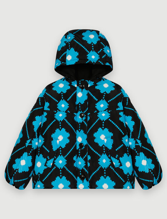 Floral-print puffer coat - Coats & Jackets - MAJE