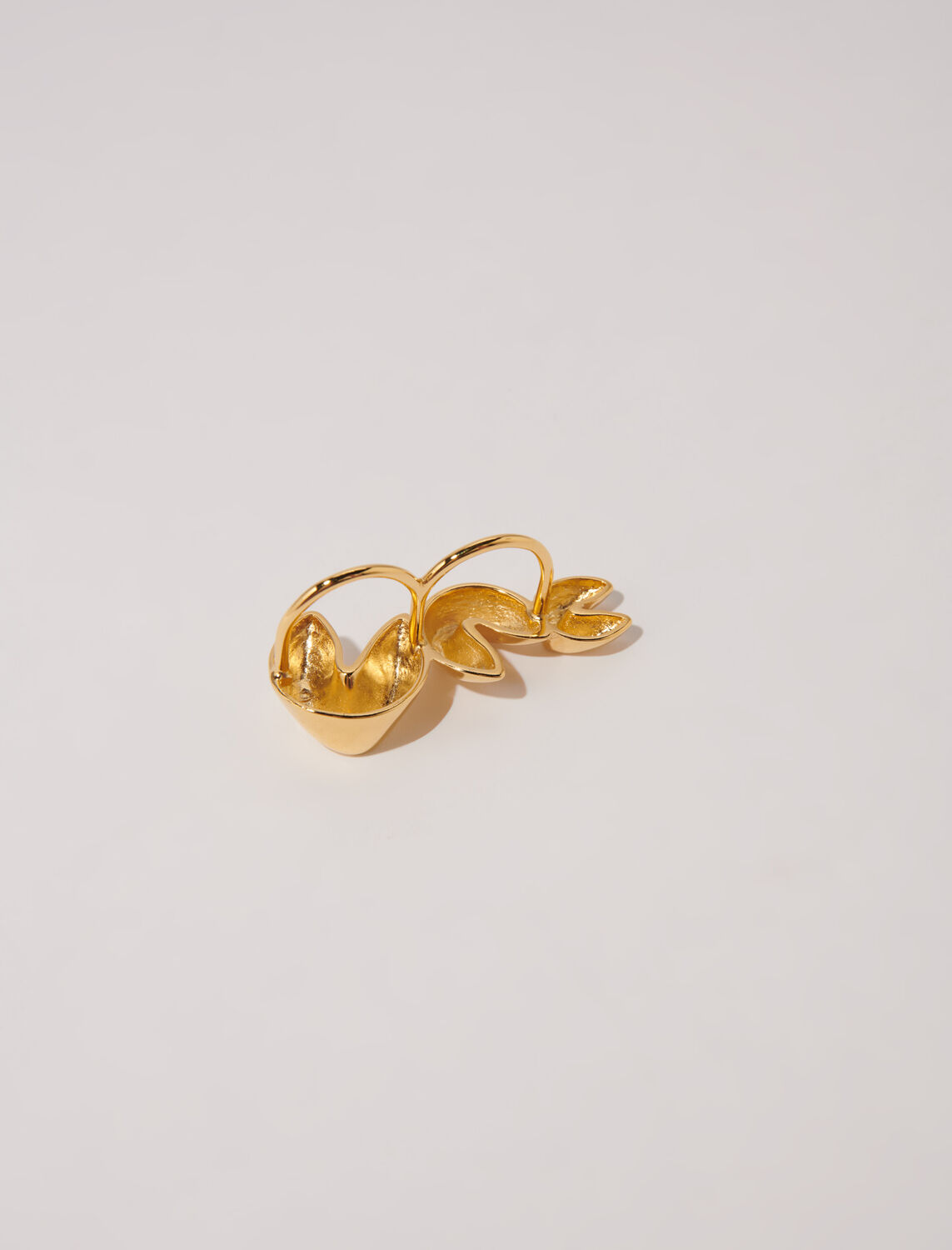 Triple fortune cookie ring - Fall-Winter Collection - MAJE