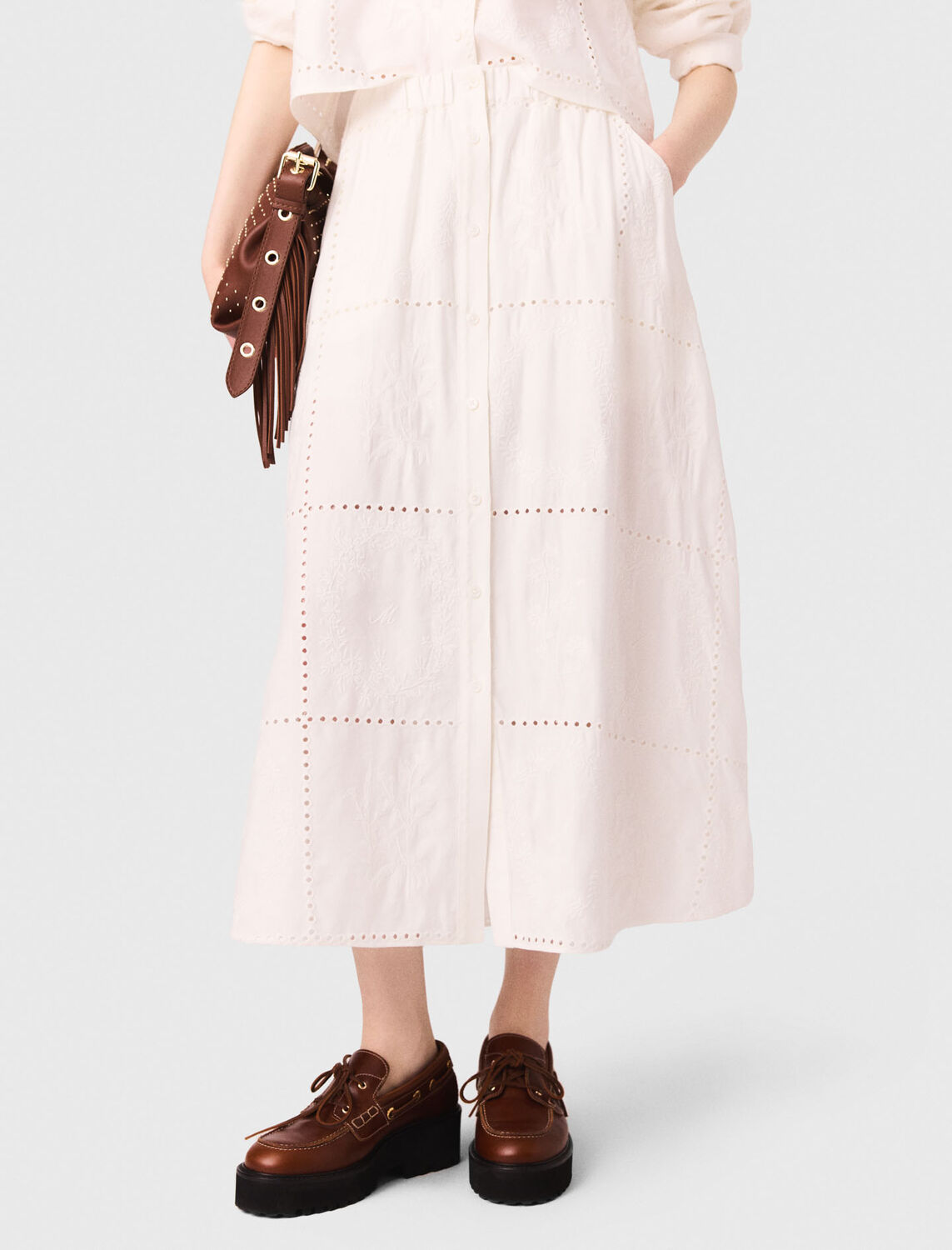 Boat shoes with chunky sole - Sling-Back & Sandals - MAJE