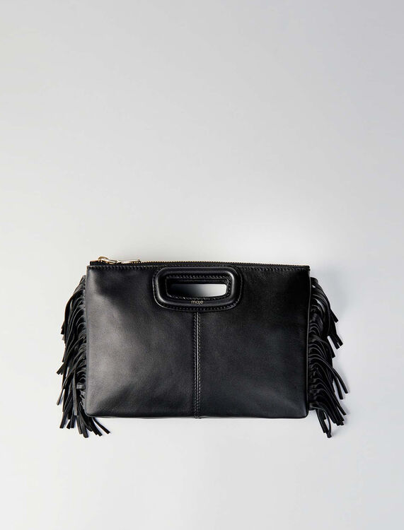 Leather M Duo purse - Bags - MAJE