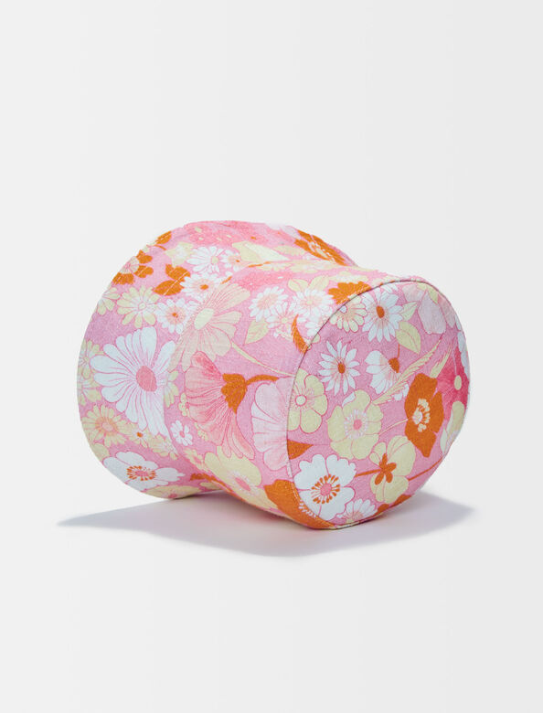 粉色花朵印花盆帽 : null 顏色 