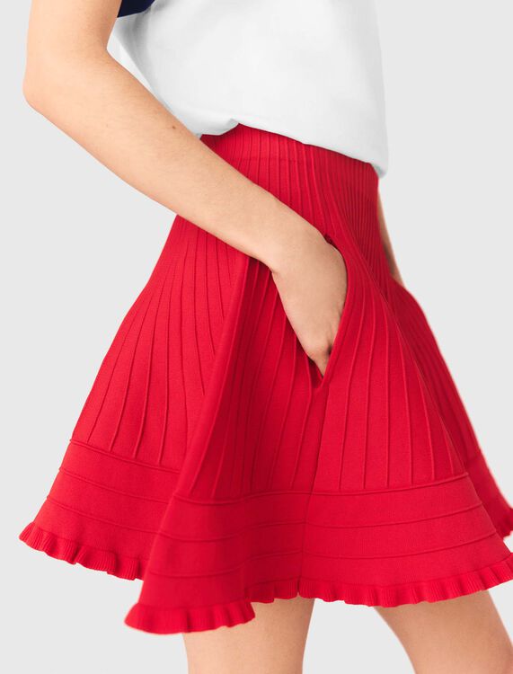 Compact knit short skirt - Skirts & Shorts - MAJE