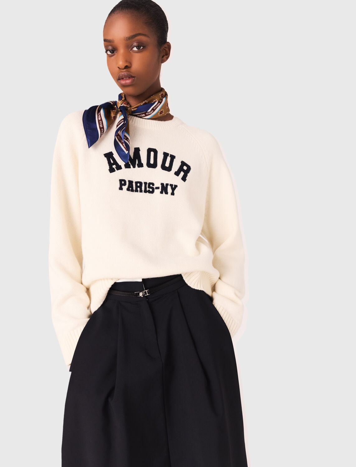 Wool jumper : Sweaters & Cardigans color Ecru