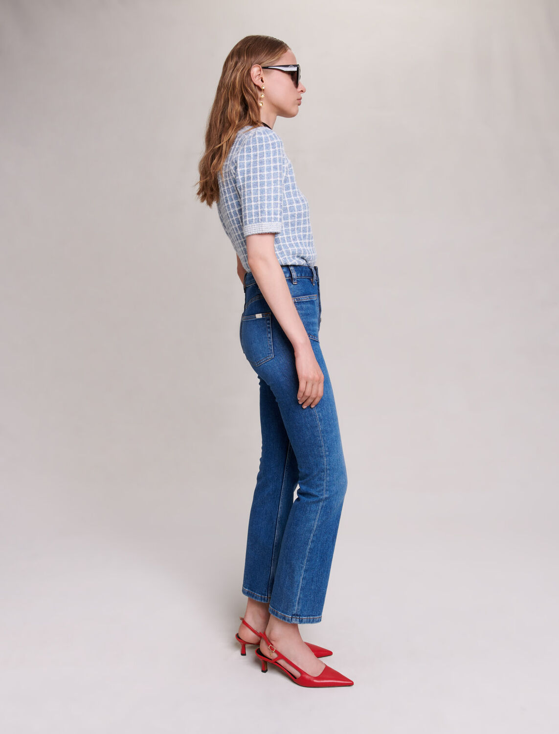 Double-pocket jeans with a slight flare - Trousers & Jeans - MAJE