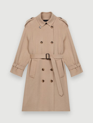 Double-faced trench coat : Coats & Jackets color 