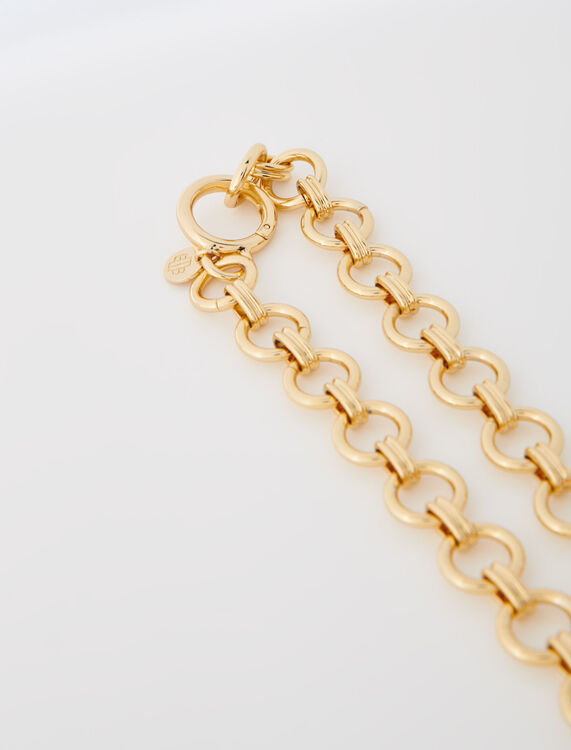 Gold heart necklace -  - MAJE