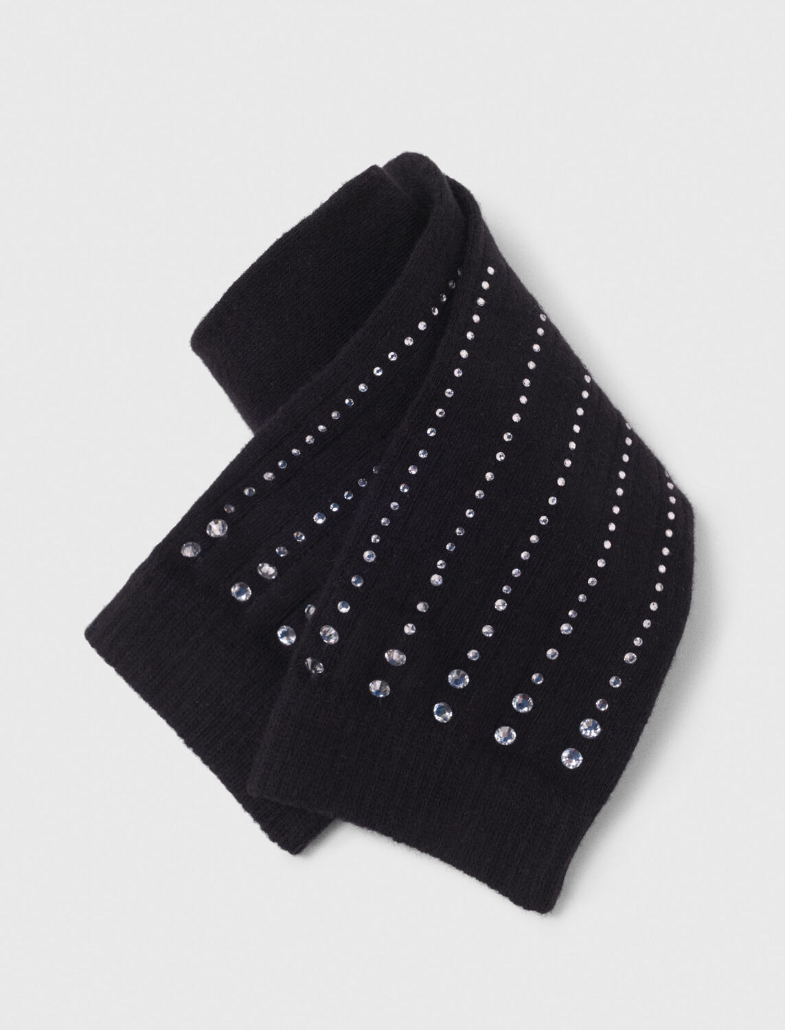 Rhinestone socks : Other accessories color Black
