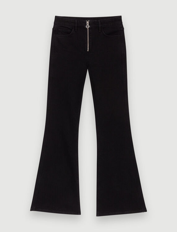 Black flared jeans - Trousers & Jeans - MAJE