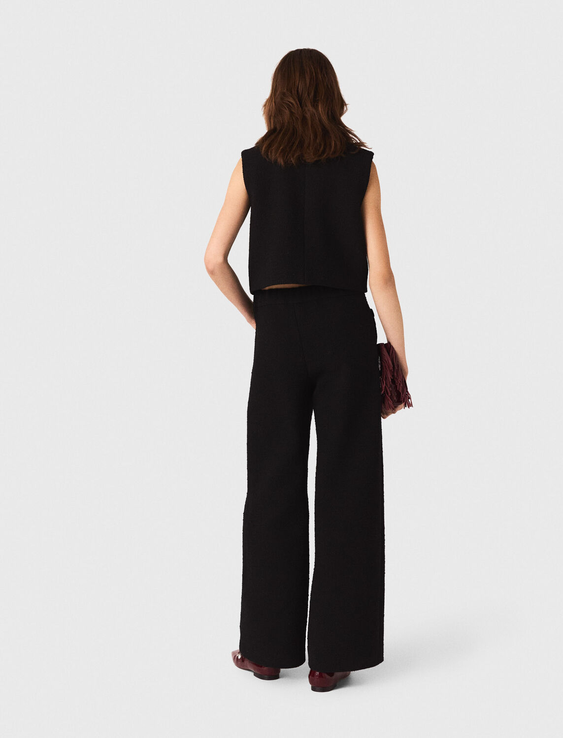 maje : Trousers & Jeans 顏色 黑色/BLACK